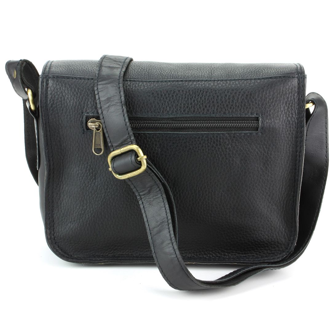 mens satchel bag black